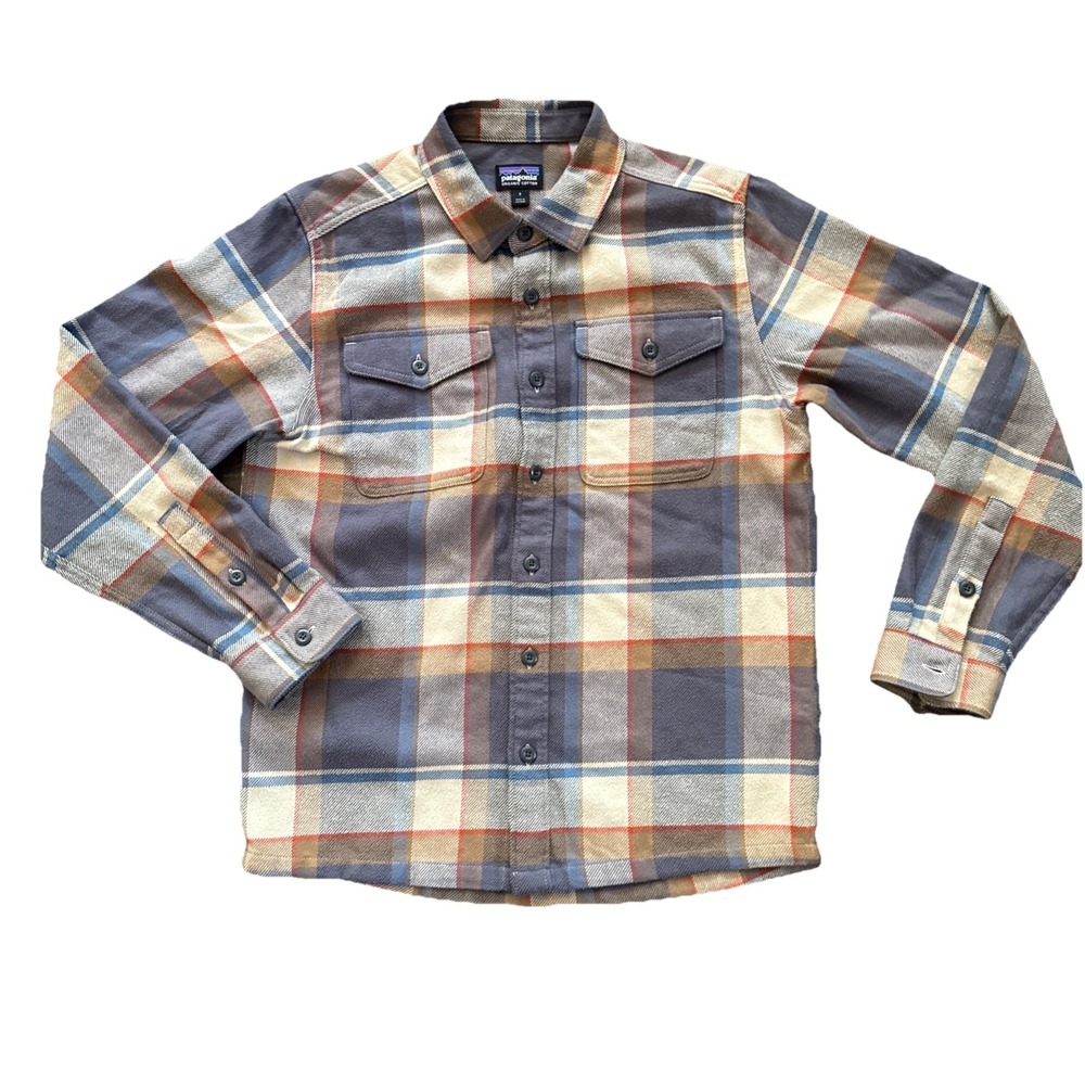 Patagonia Fjord Flannel Shirt Men S Organic Cotton Plaid Button Front Gorpcore